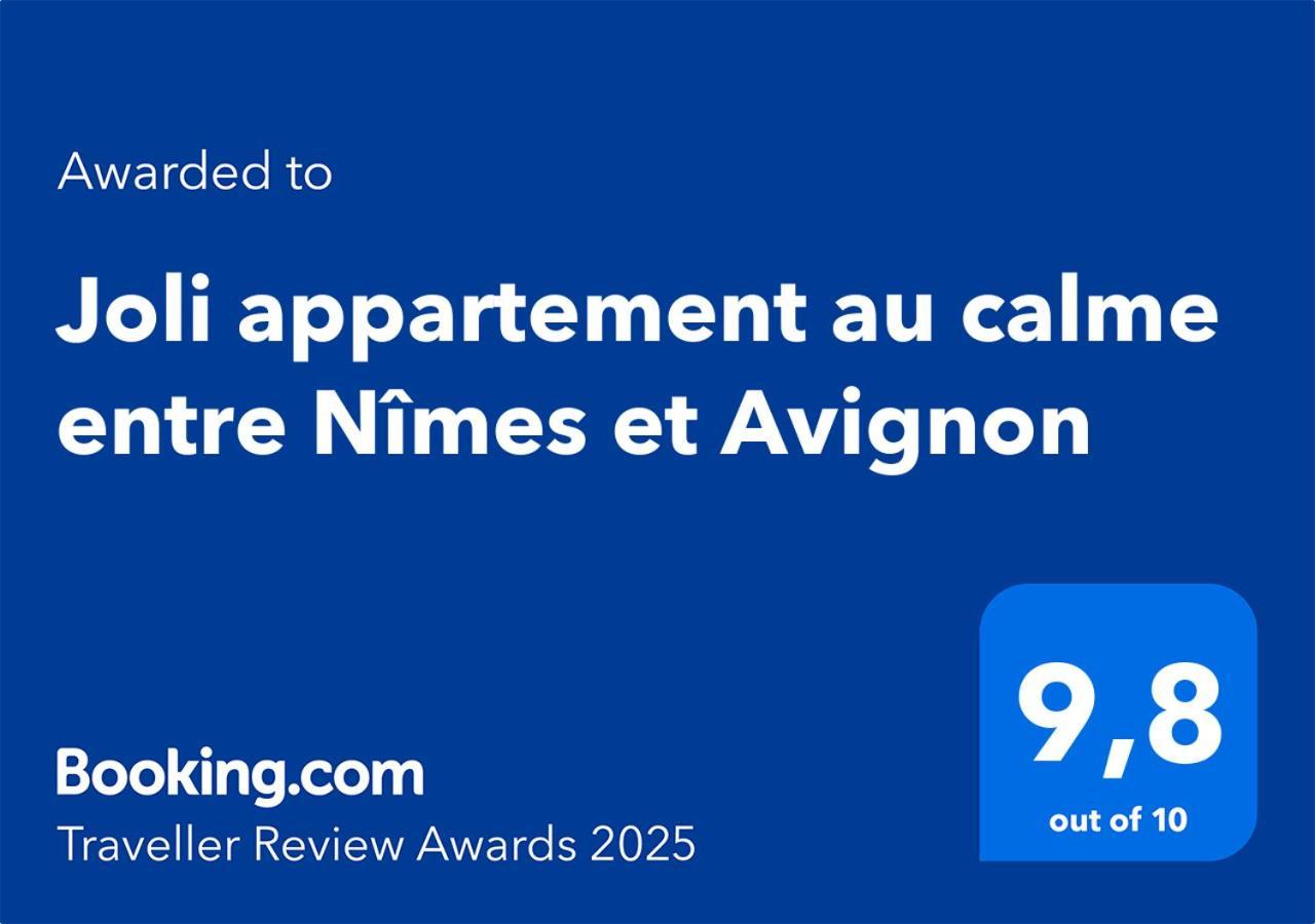Joli Appartement Au Calme Entre Nimes Et Avignon Meynes Экстерьер фото